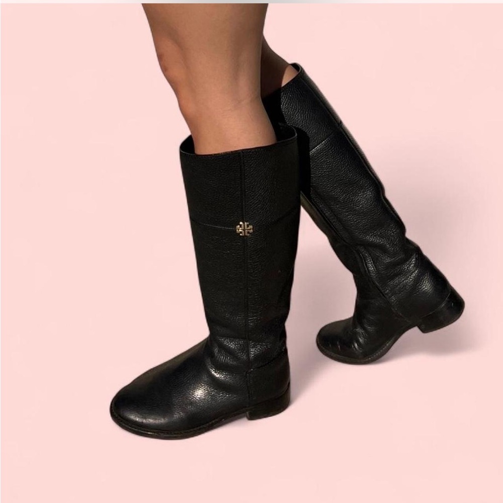 Tory Burch Black Over the Knee Boots